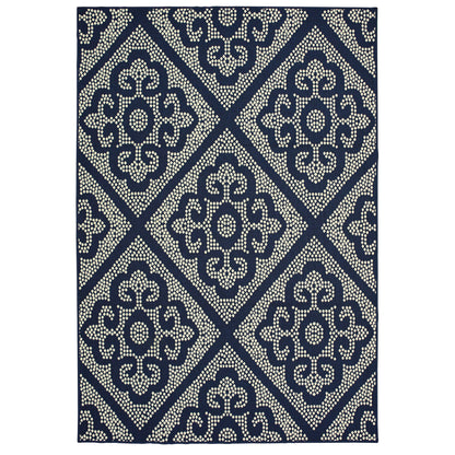 Oriental Weavers Marina  Navy Ivory Moroccan