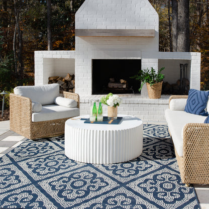 Oriental Weavers Marina  Navy Ivory Moroccan