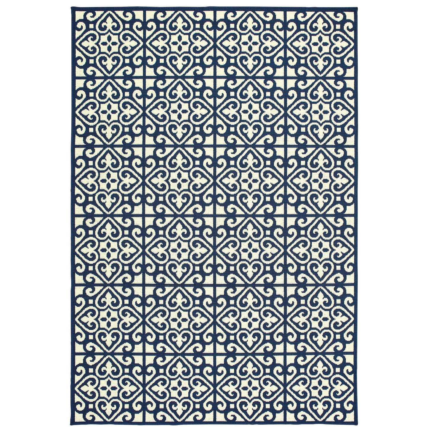 Oriental Weavers Marina  Ivory Navy Moroccan