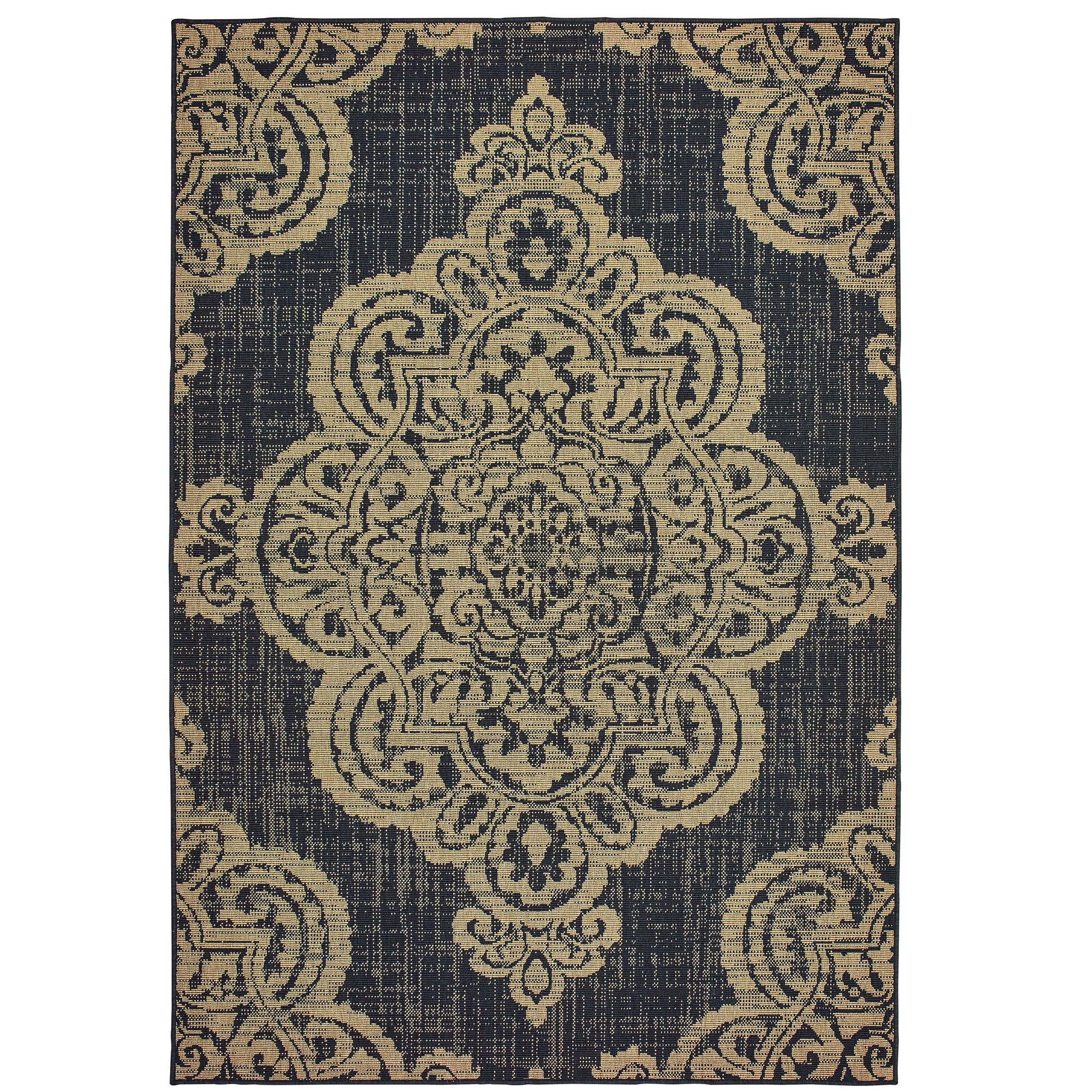 Oriental Weavers Marina  Black Tan Bohemian