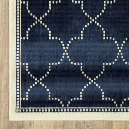 Oriental Weavers Marina  Navy Ivory Moroccan