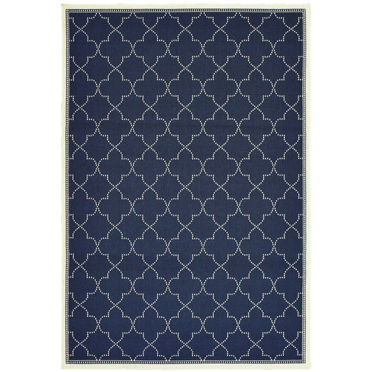 Oriental Weavers Marina  Navy Ivory Moroccan
