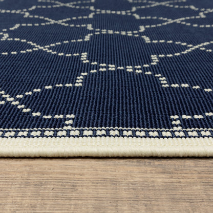 Oriental Weavers Marina  Navy Ivory Moroccan