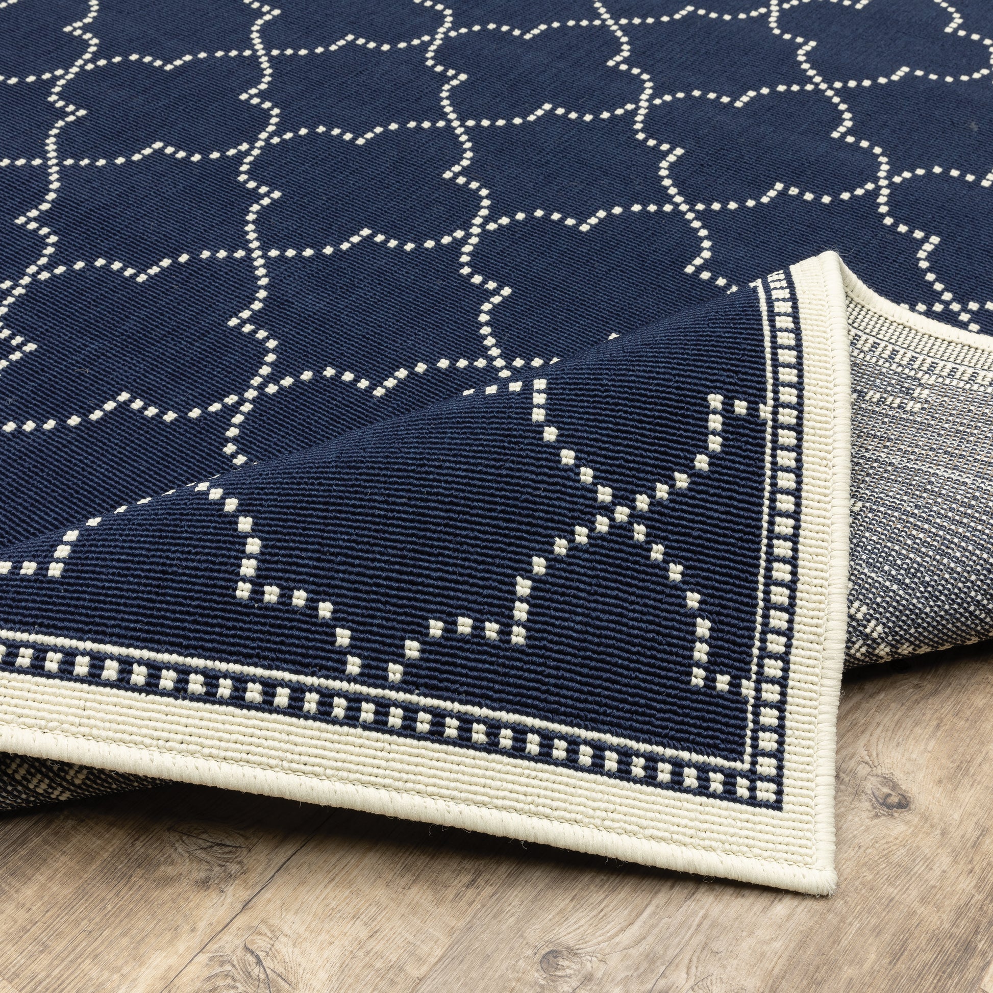 Oriental Weavers Marina  Navy Ivory Moroccan