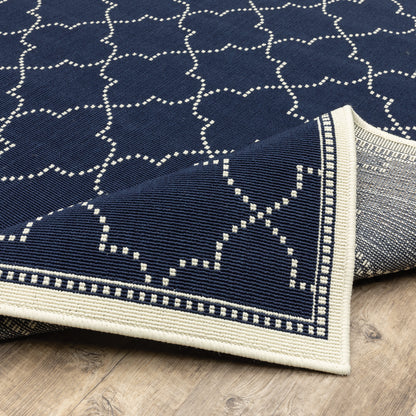 Oriental Weavers Marina  Navy Ivory Moroccan