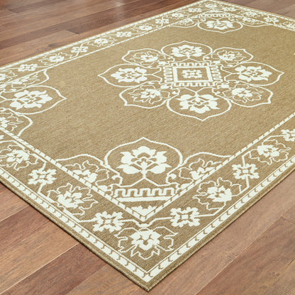 Oriental Weavers Marina  Tan Ivory Traditional