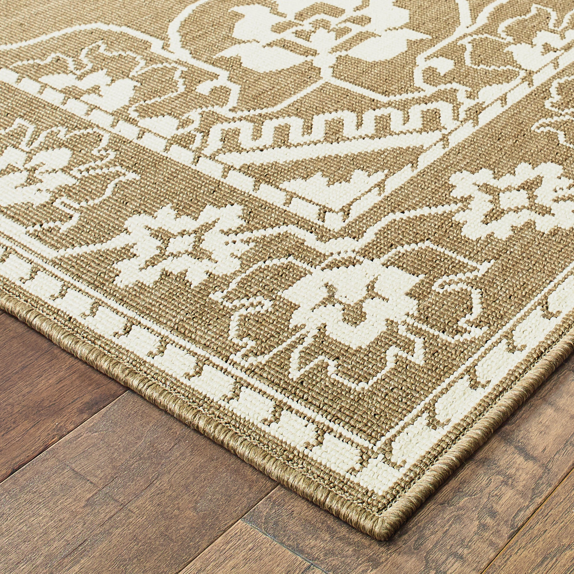 Oriental Weavers Marina  Tan Ivory Traditional
