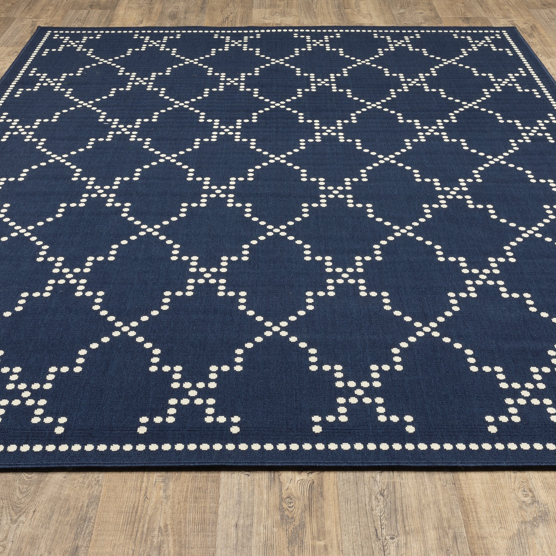 Oriental Weavers Marina  Navy Ivory Moroccan