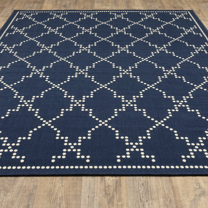 Oriental Weavers Marina  Navy Ivory Moroccan