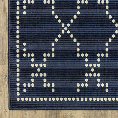 Oriental Weavers Marina  Navy Ivory Moroccan