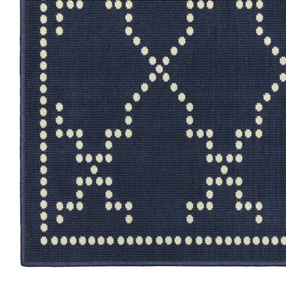 Oriental Weavers Marina  Navy Ivory Moroccan