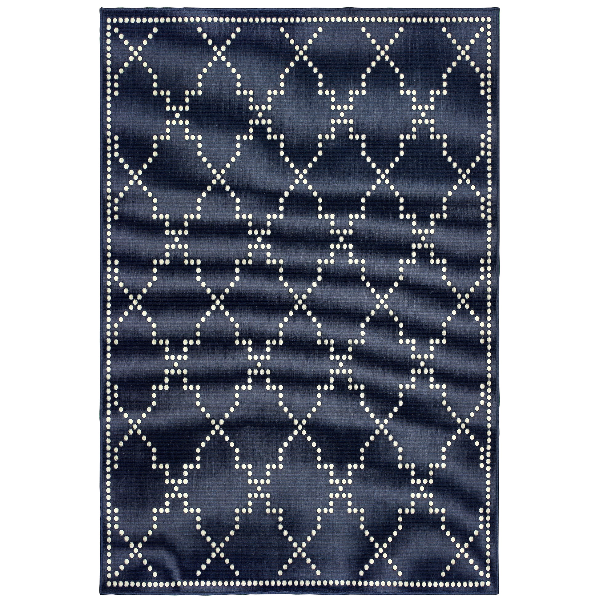 Oriental Weavers Marina  Navy Ivory Moroccan