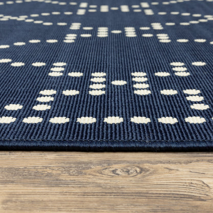 Oriental Weavers Marina  Navy Ivory Moroccan