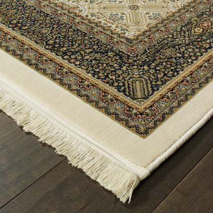Oriental Weavers Masterpiece  Ivory Dark Blue Traditional