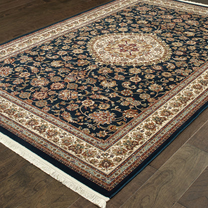Oriental Weavers Masterpiece  Dark Blue Ivory Traditional