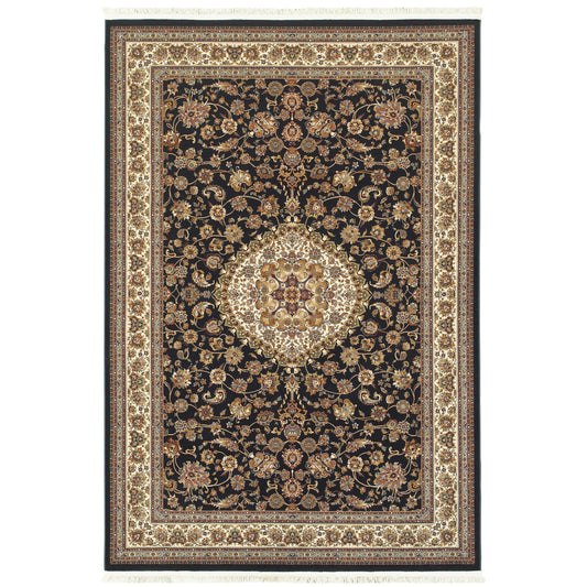 Oriental Weavers Masterpiece  Dark Blue Ivory Traditional