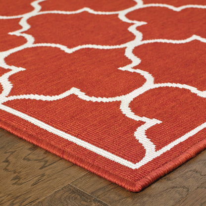 Oriental Weavers Meridian  Red Ivory Moroccan