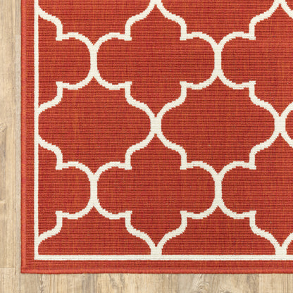 Oriental Weavers Meridian  Red Ivory Moroccan