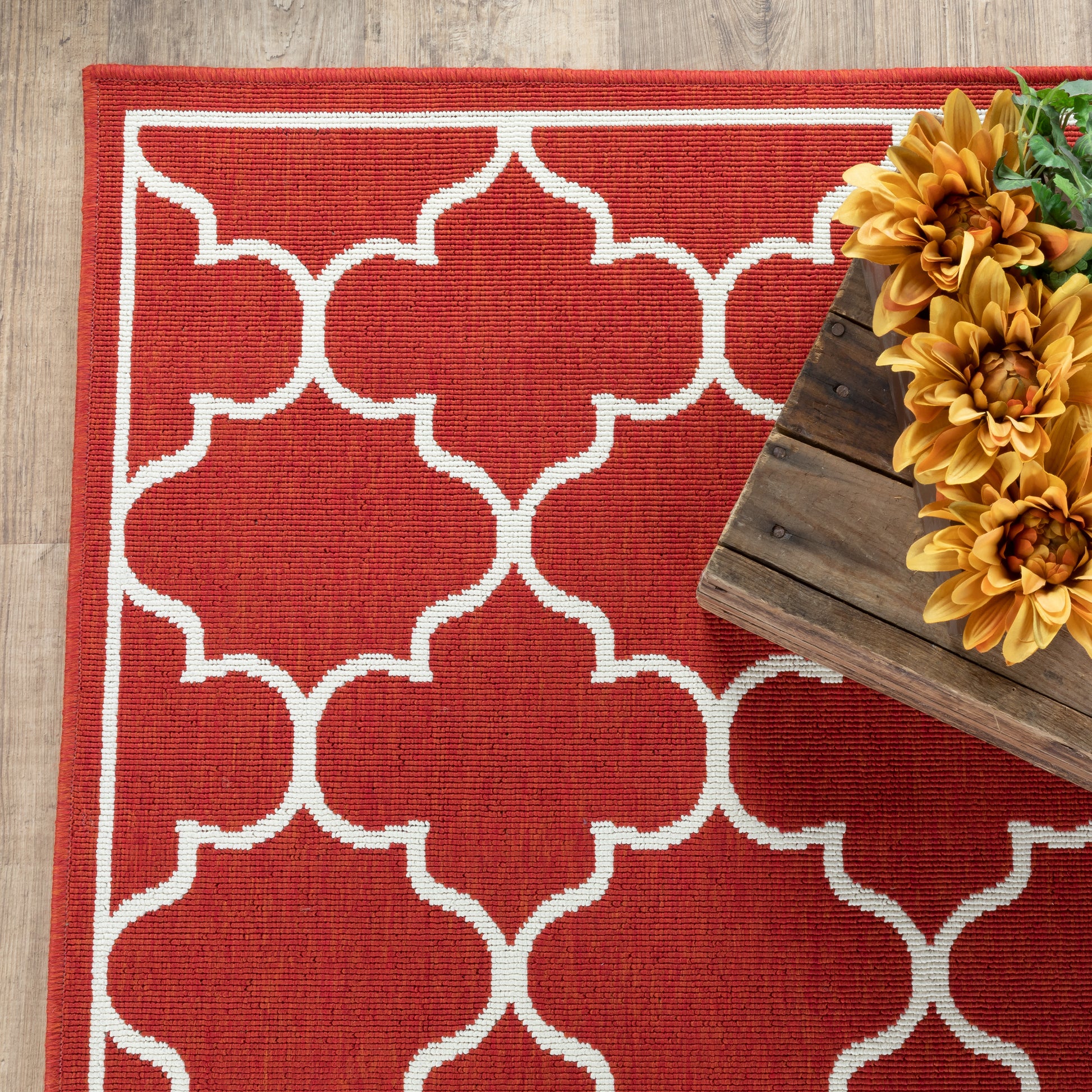 Oriental Weavers Meridian  Red Ivory Moroccan