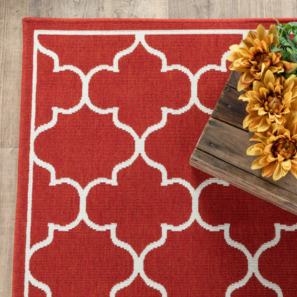 Oriental Weavers Meridian  Red Ivory Moroccan