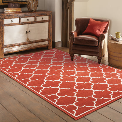 Oriental Weavers Meridian  Red Ivory Moroccan