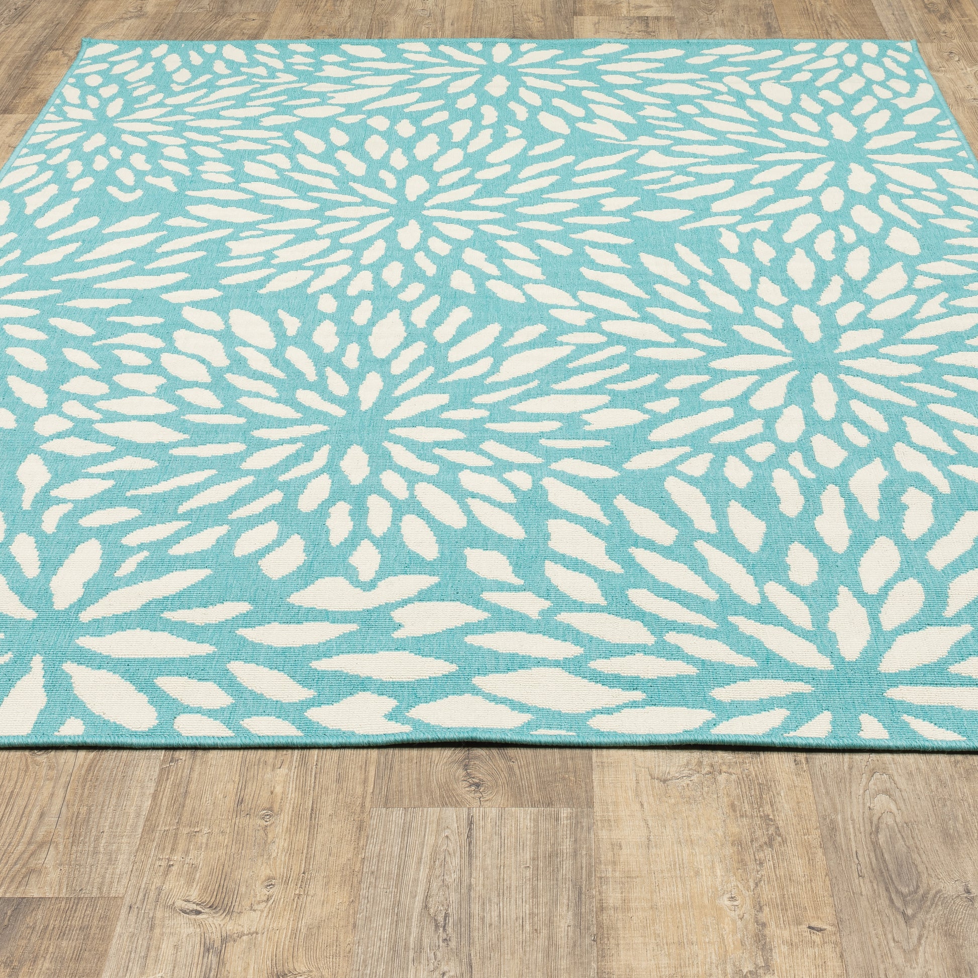 Oriental Weavers Meridian  Blue Ivory Modern & Contemporary