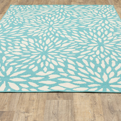 Oriental Weavers Meridian  Blue Ivory Modern & Contemporary