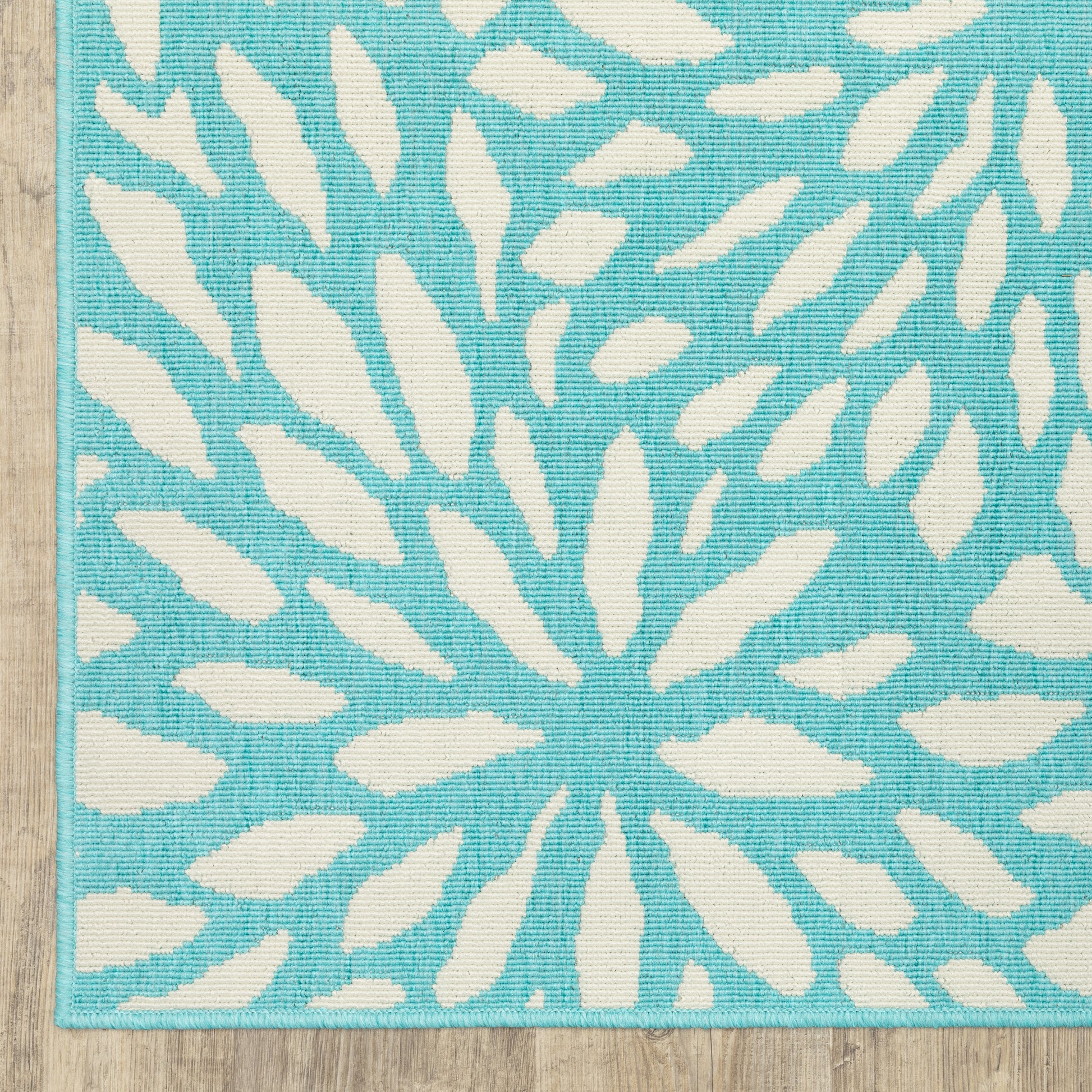 Oriental Weavers Meridian  Blue Ivory Modern & Contemporary