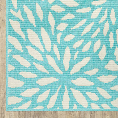 Oriental Weavers Meridian  Blue Ivory Modern & Contemporary