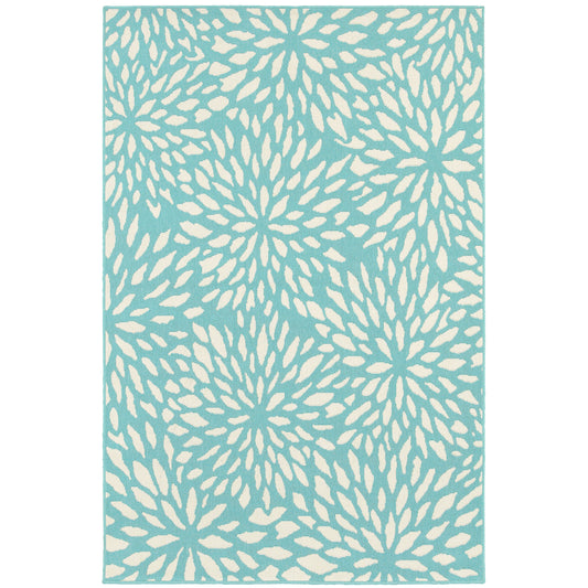 Oriental Weavers Meridian  Blue Ivory Modern & Contemporary