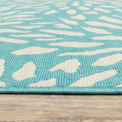 Oriental Weavers Meridian  Blue Ivory Modern & Contemporary