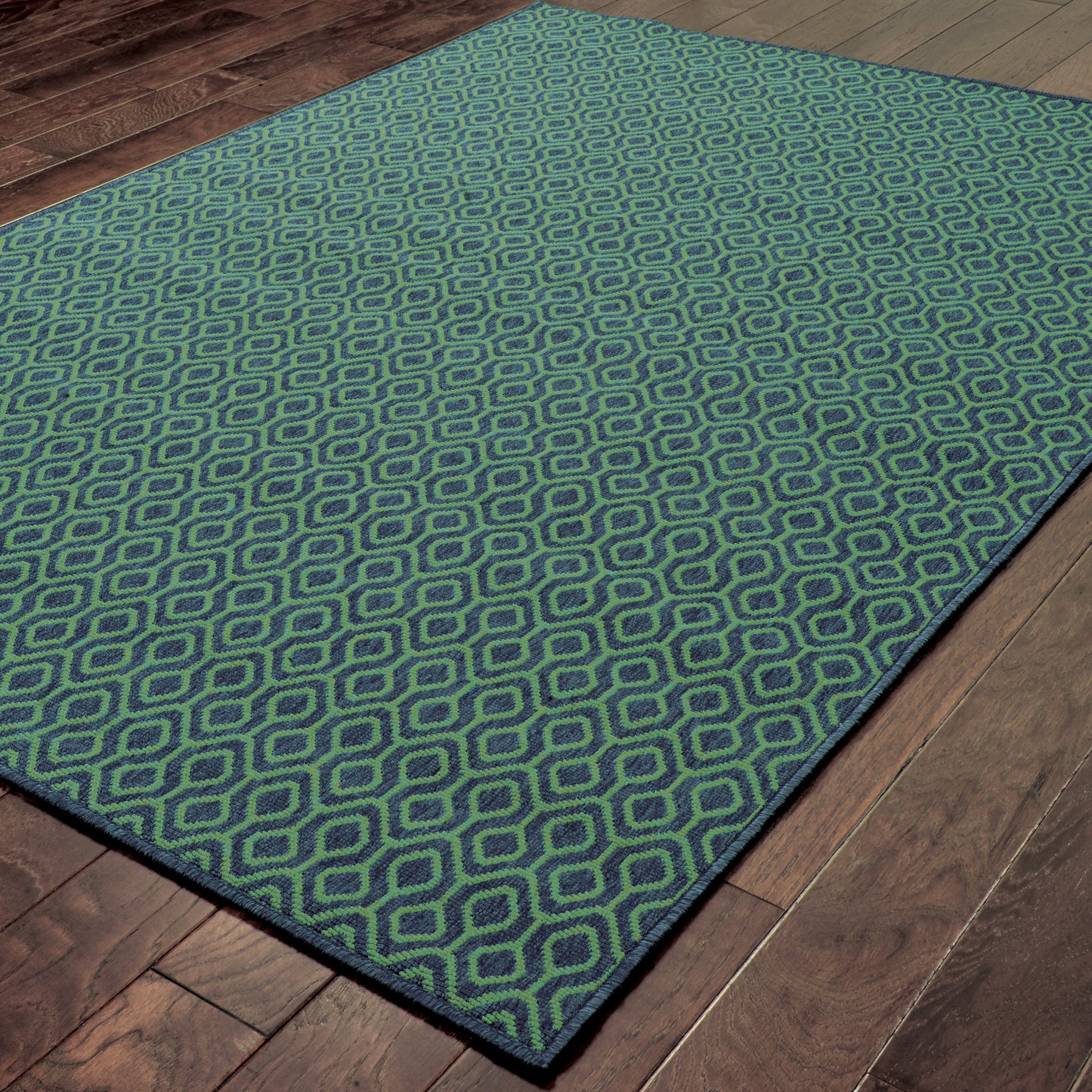 Oriental Weavers Meridian  Navy Green Transitional