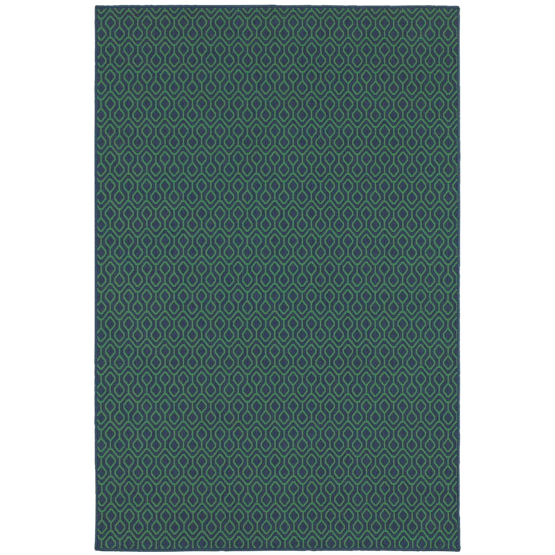 Oriental Weavers Meridian  Navy Green Transitional