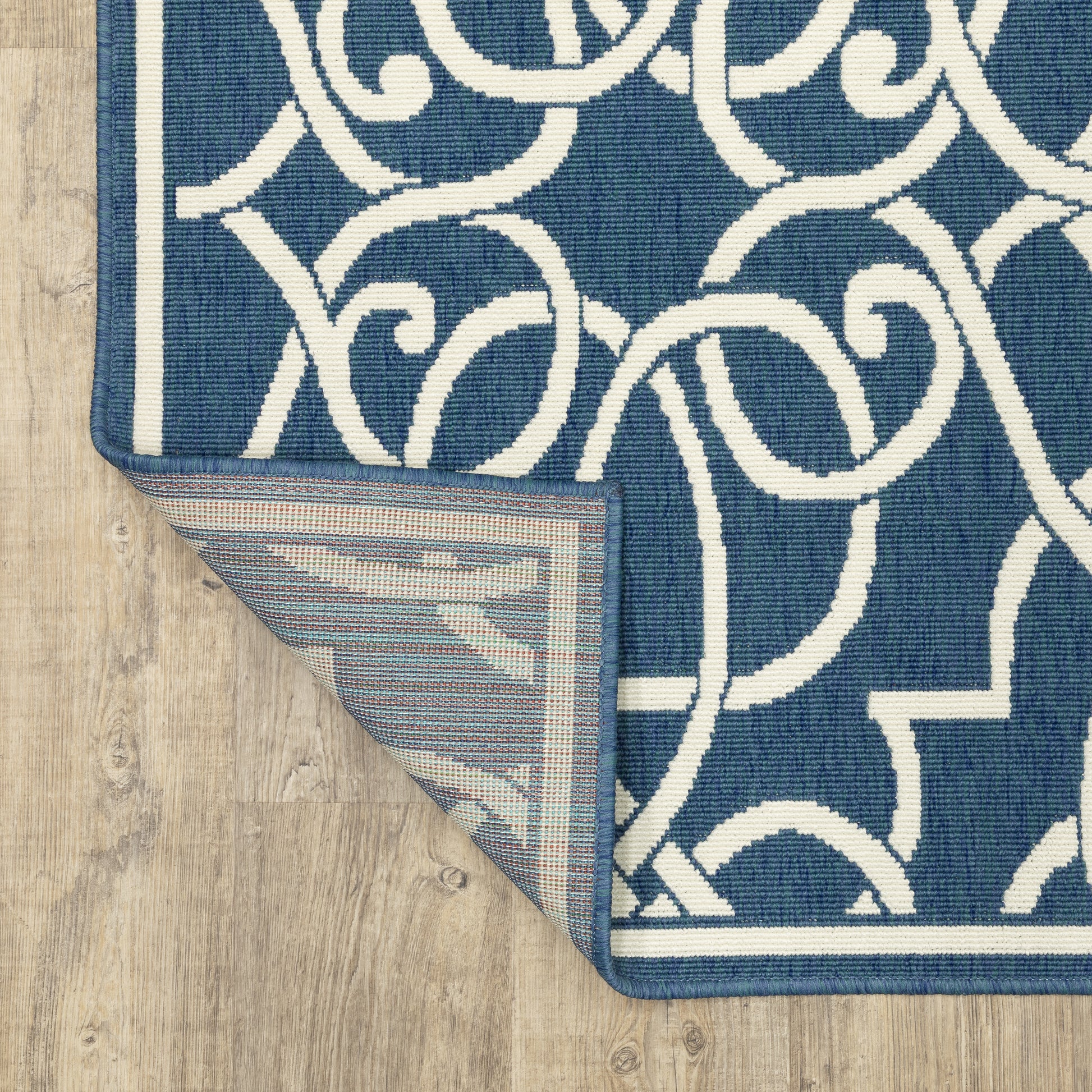Oriental Weavers Meridian  Navy Ivory Moroccan