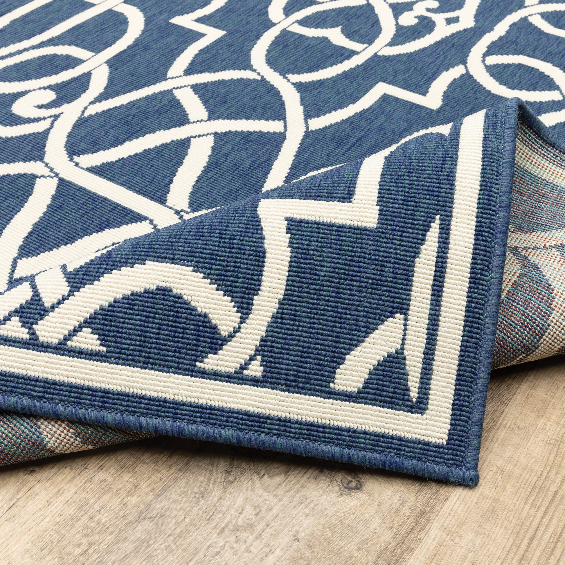 Oriental Weavers Meridian  Navy Ivory Moroccan