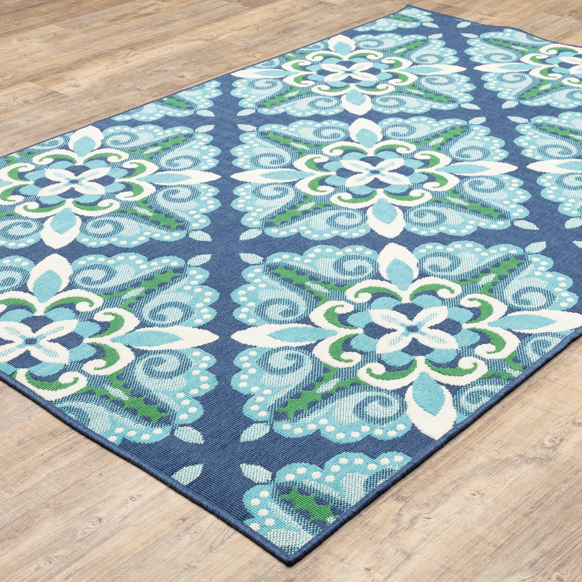 Oriental Weavers Meridian  Blue Green Moroccan