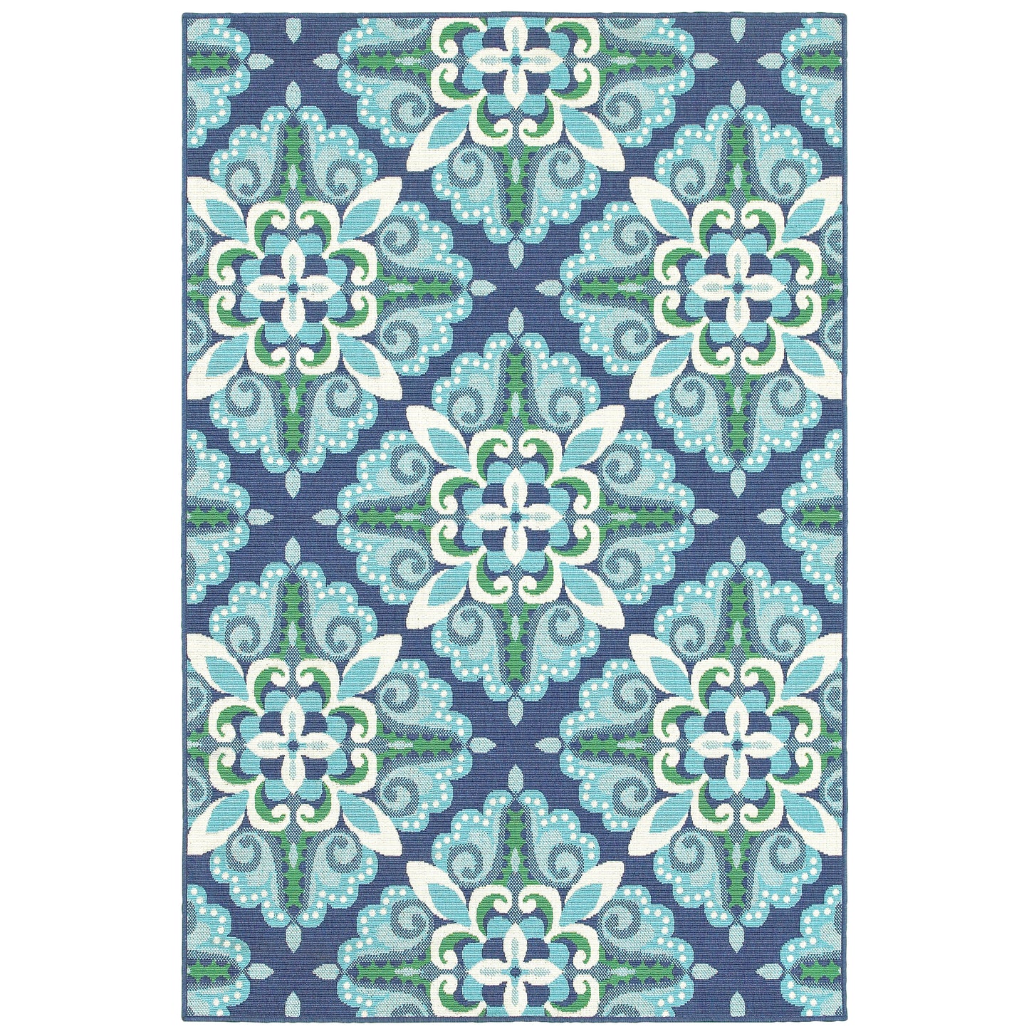 Oriental Weavers Meridian  Blue Green Moroccan