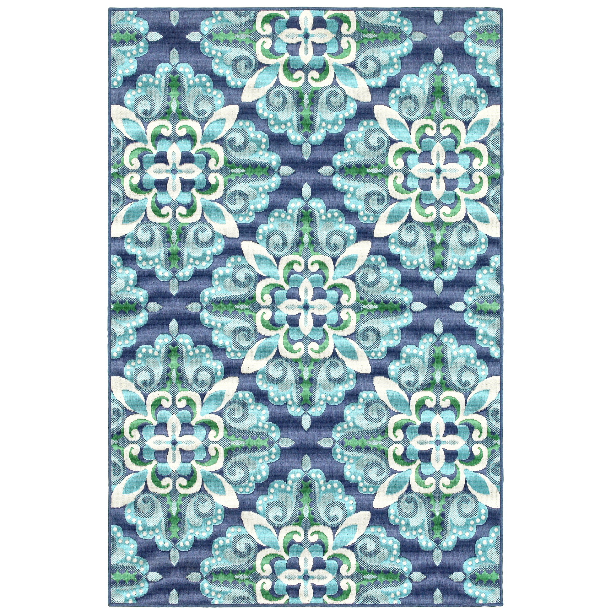 Oriental Weavers Meridian  Blue Green Moroccan