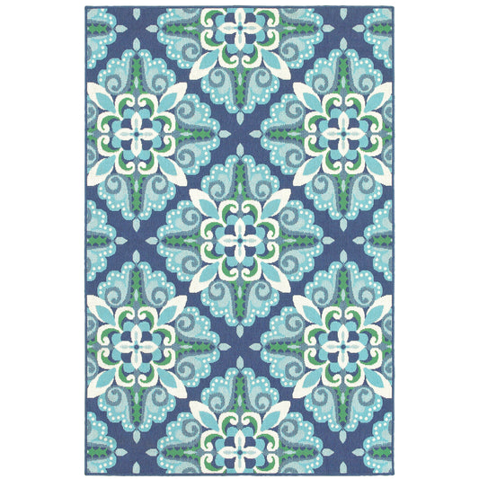 Oriental Weavers Meridian  Blue Green Moroccan