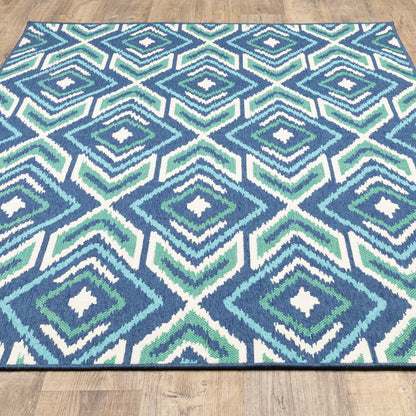 Oriental Weavers Meridian  Navy Green Bohemian