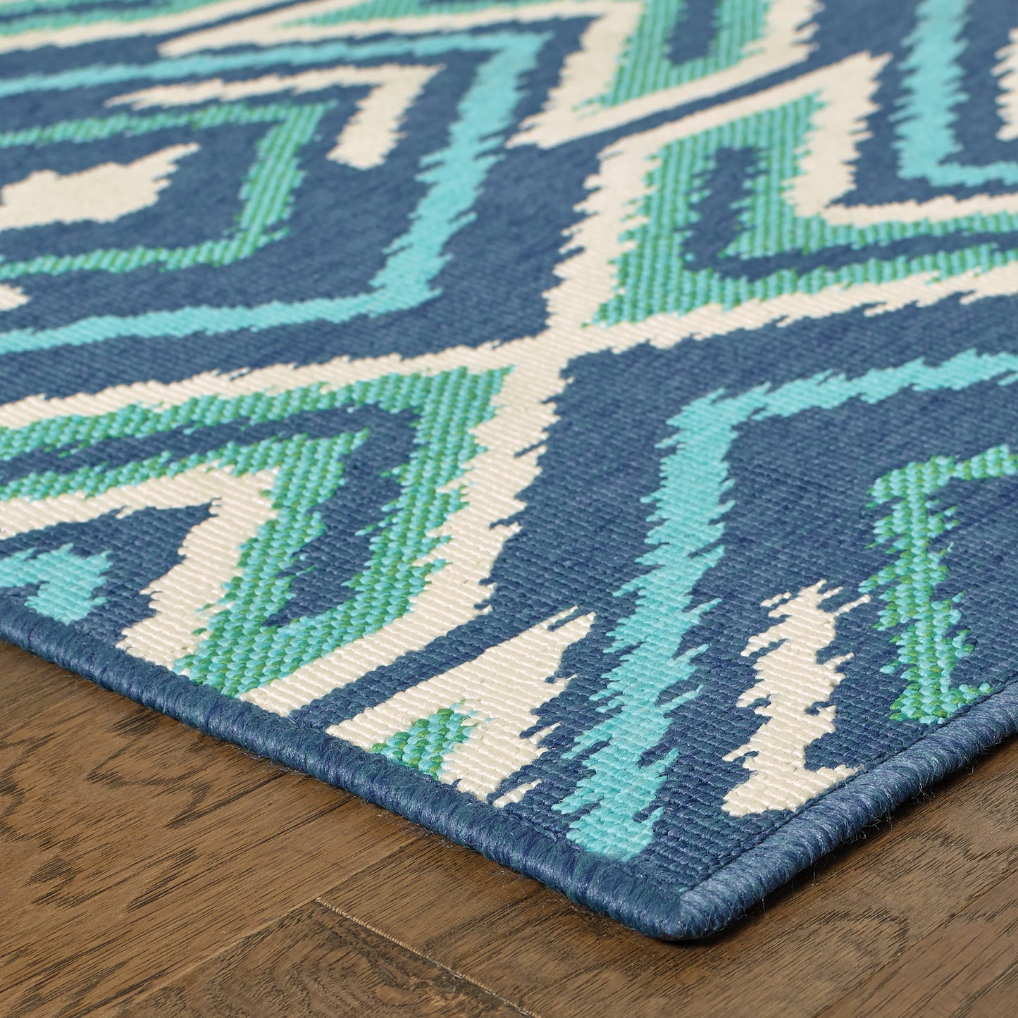 Oriental Weavers Meridian  Navy Green Bohemian