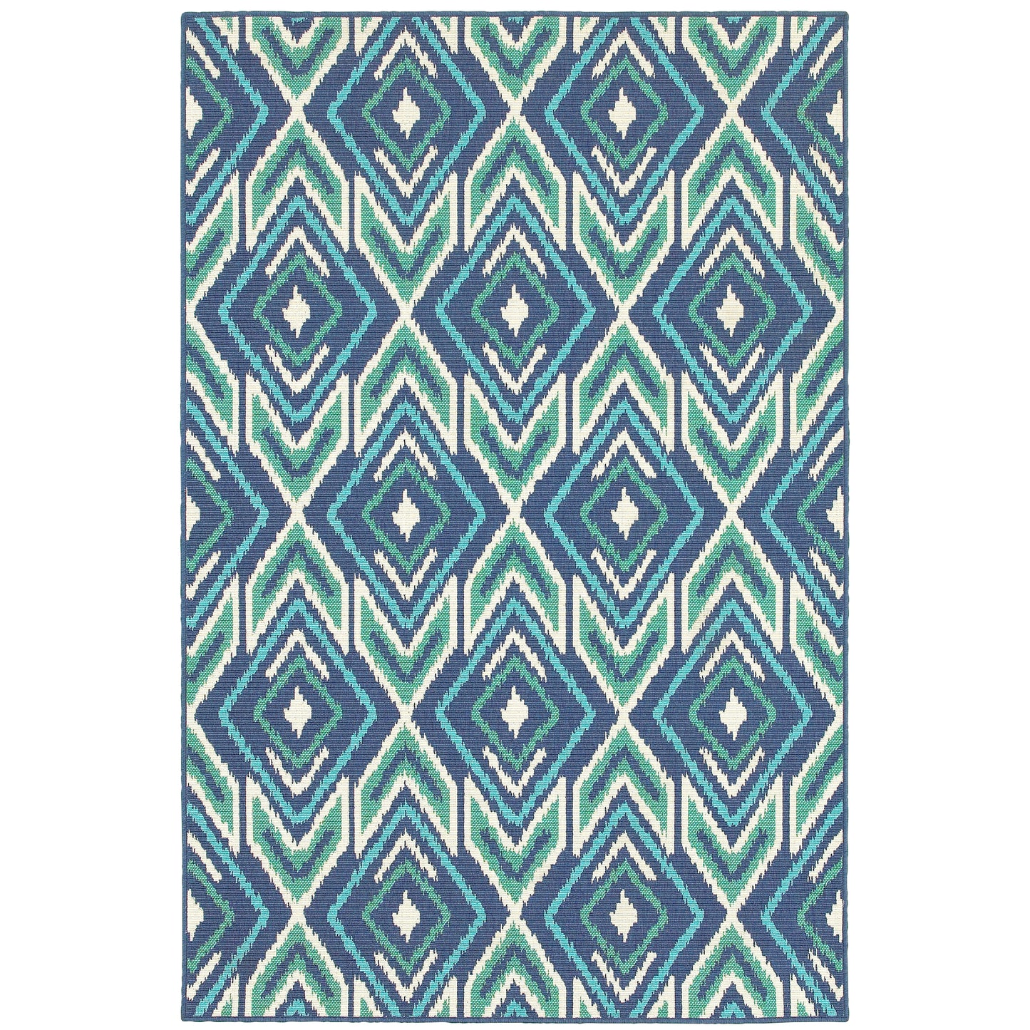 Oriental Weavers Meridian  Navy Green Bohemian