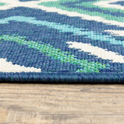 Oriental Weavers Meridian  Navy Green Bohemian