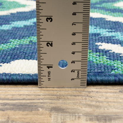 Oriental Weavers Meridian  Navy Green Bohemian