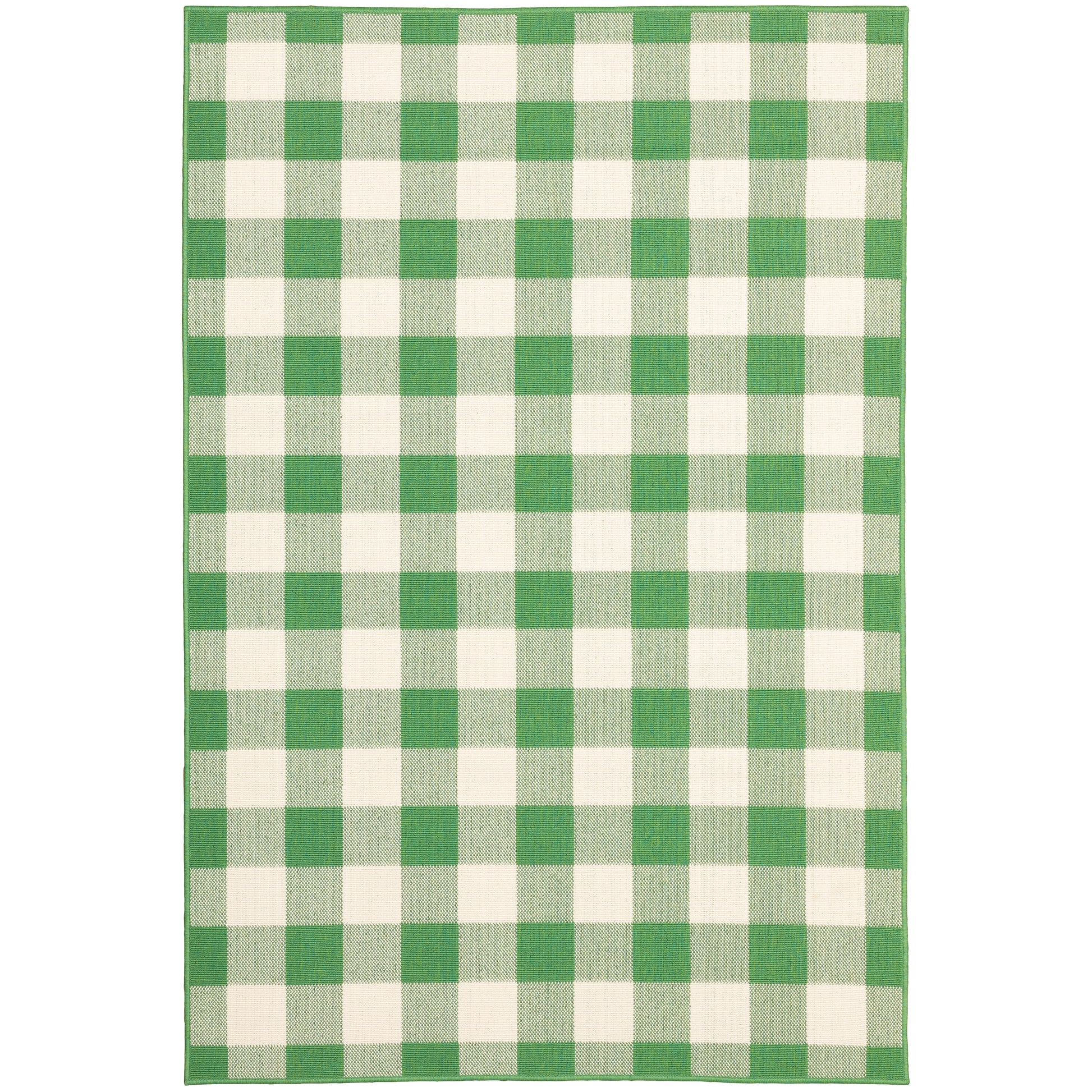 Oriental Weavers Meridian  Green Ivory Farmhouse