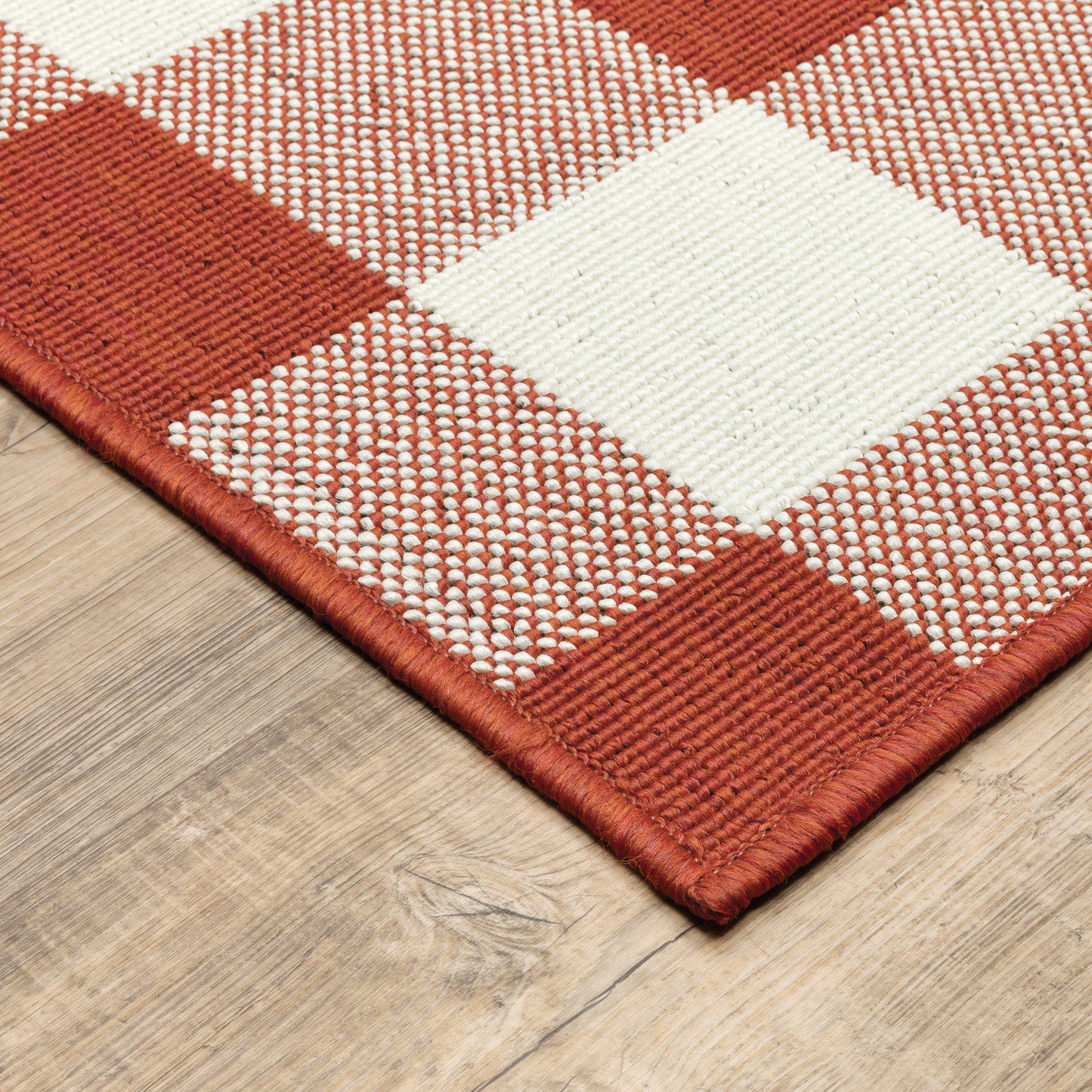 Oriental Weavers Meridian  Red Ivory Farmhouse
