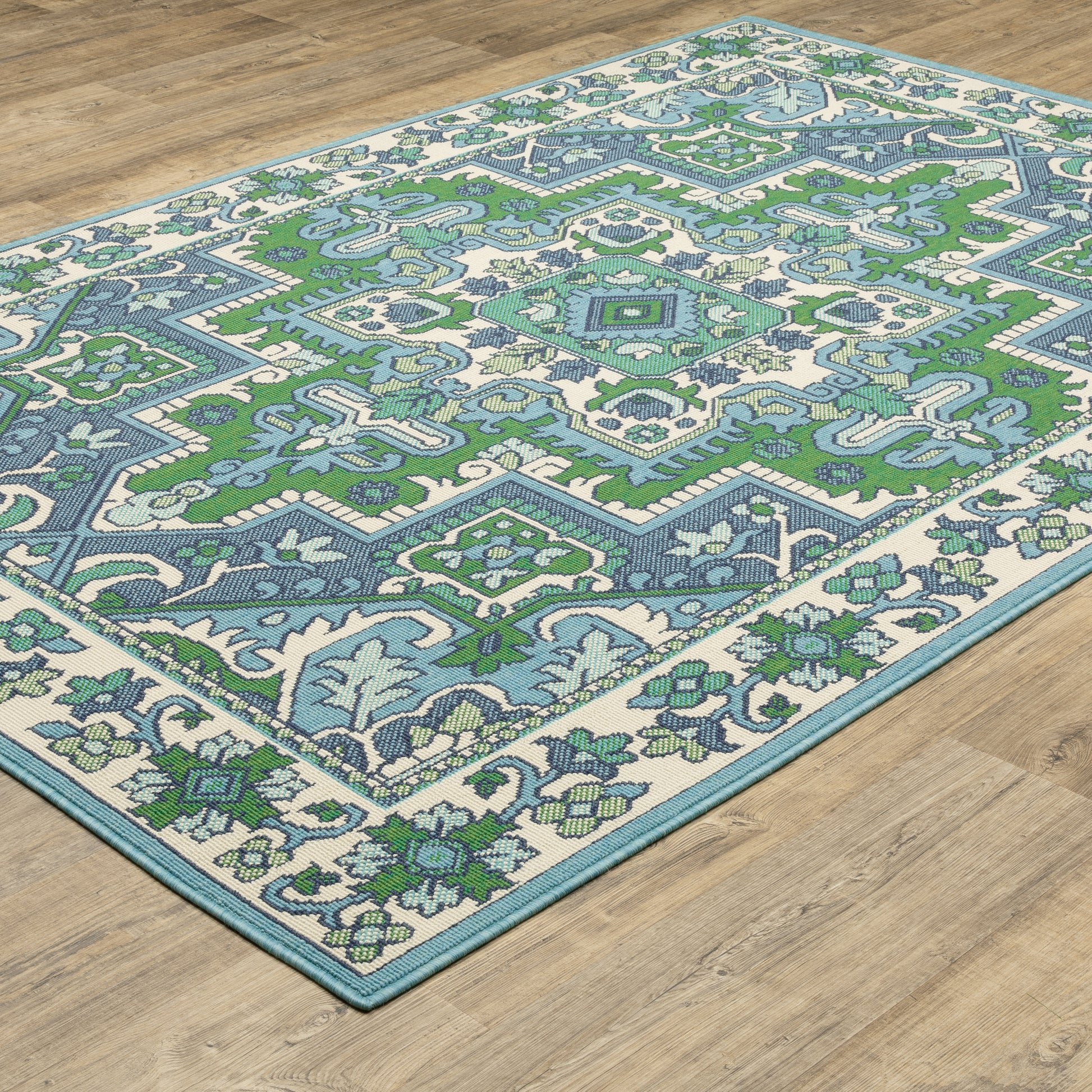 Oriental Weavers Meridian  Blue Green Traditional