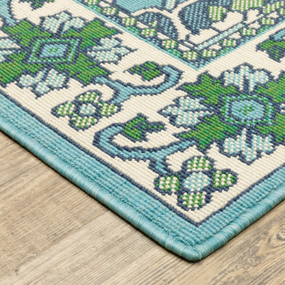 Oriental Weavers Meridian  Blue Green Traditional