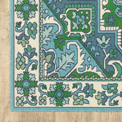 Oriental Weavers Meridian  Blue Green Traditional