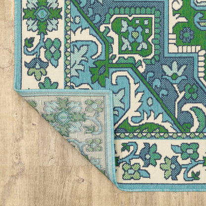 Oriental Weavers Meridian  Blue Green Traditional